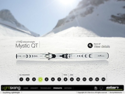 Wstudio Products design elan products skis webshocker website