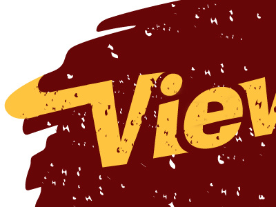 View… edge retro splatter texture v view