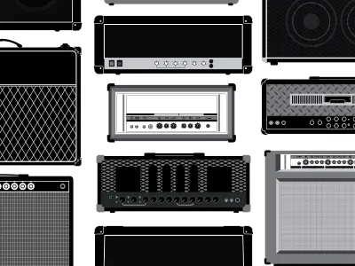 Classic Amp poster 1.5 amps illustration