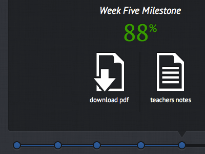 Student Timeline css3 dark timeline ui