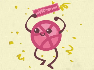 InVIPtation Dribbble dribbble inkscape invitation vector