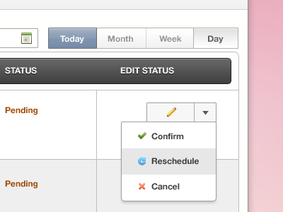 Appointment Schedule Design calendar clean design schedule ui ux web white