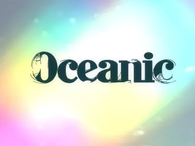 Oceanic - 03 logo music typography vector