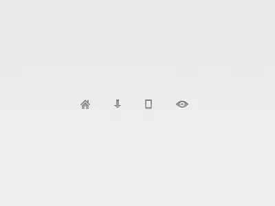 Tiny Icons arrow device download eye gray grey home house iphone small