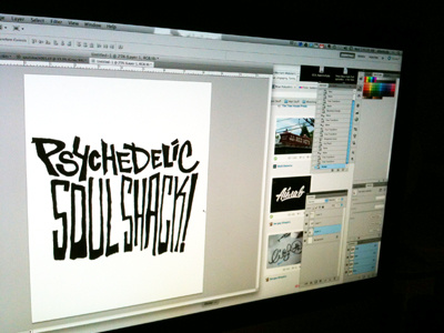 PSS Lettering dribbble lettering photoshop