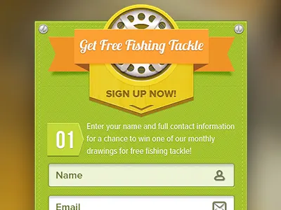 Fishing Tackle Giveaways SF fishing form signup tackle