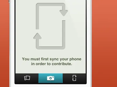 Sync camera iphone mockup photos sync