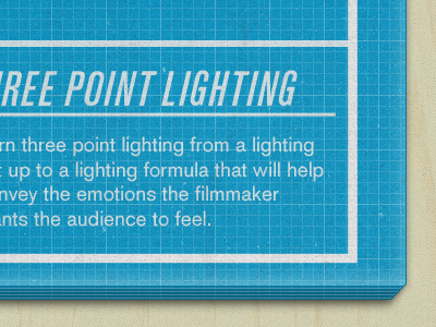 Lighting Blueprint akzidenz grotesk blueprint grid texture wood