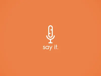 Microphone Logo branding clean javin ladish logo minimalist