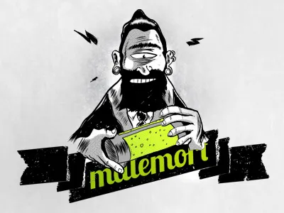 Malemort comic book illustration rough