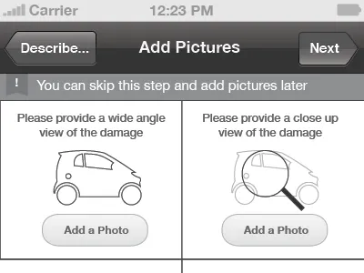 iPhone Application ios mobile ui wireframes