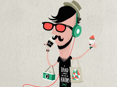 Example of hipster douche