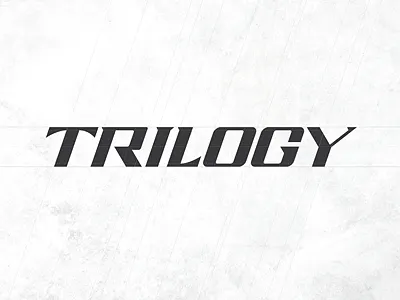 Trilogy custom font logo