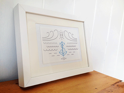 Wedding Wishes alex alexander wende alexwende anchor monogram rain storm water wende wind