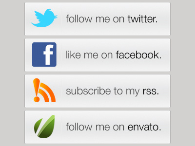 Author Buttons author button envato links profile social