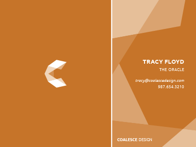 The Oracle branding coalesce design geometric logo