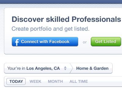 Header+UI Elements button connect facebook header ui