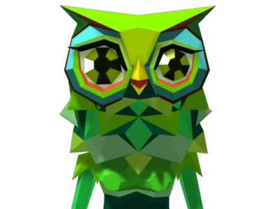 Owl Girl 3d character games