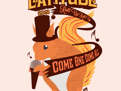 Latitude Squirrel Ringmaster animals cartoon illustration illustrator photoshop