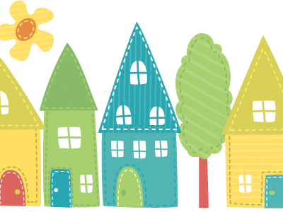 Whimsical Houses 1 illustration