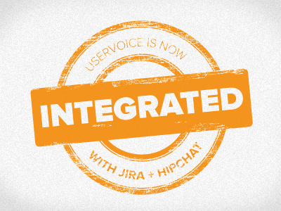 Orange Stamp design hipchat integrated jira noise orange print stamp uservoice