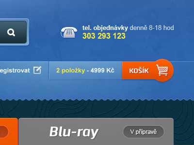 Another Shopping Cart blue button cart ecommerce orange tranny drawfs yellow