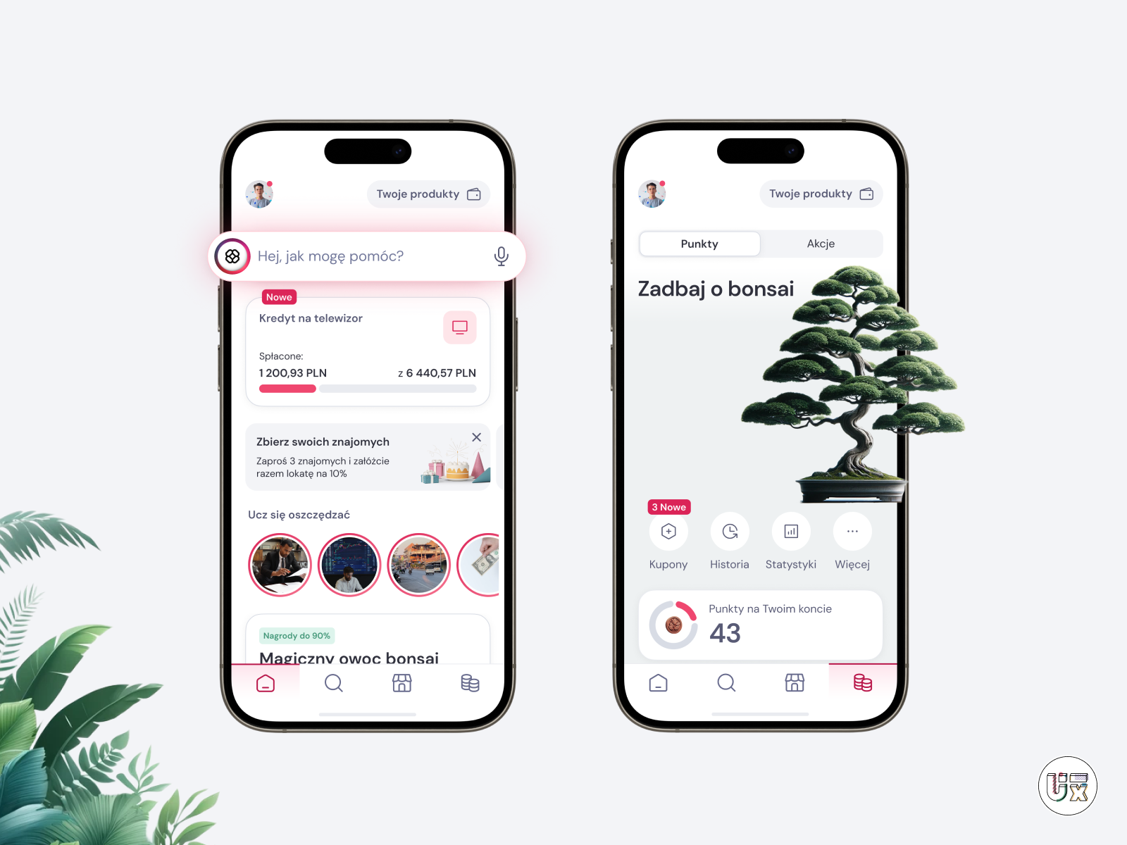 Banking App Concept with AI Assistant ailleron banking branding design fintech graphic design illustration logo ui ux