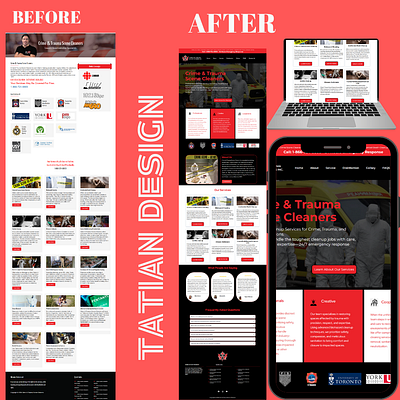 CrimeScene Cleaning Website Redesigned on Gohighlevel optimization redesign web development wesite design