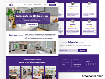 Home Renovation Website Design graphic design home remodeling landing page design ui uiux webdesign