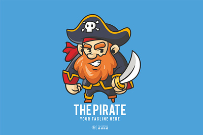 Smiling Pirates beard cartoon character design graphic graphic design illustration logo man pirates smiling vector