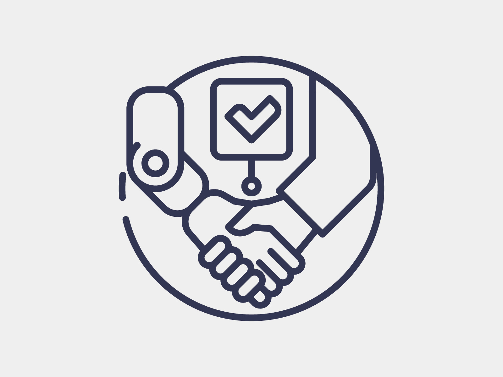 Human and Robot Synergy icon by grafikis_art for VectorMine on Dribbble