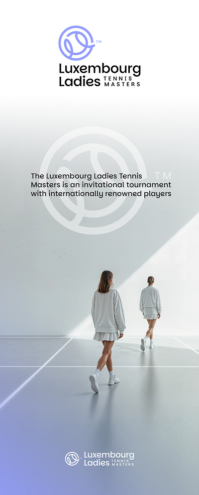 Luxembourg Ladies Tennis Masters - Logo and visual identity branding graphic design ladies logo sport tennis