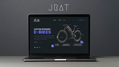 E-BIKES animation color theory design graphic design landing page typography ui ux