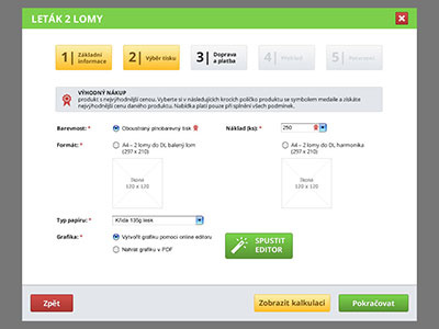 Net4print Step 2 fireworks step ui webpage