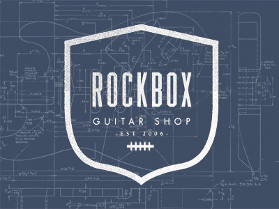 Rockbox fender guitar logo shop strat