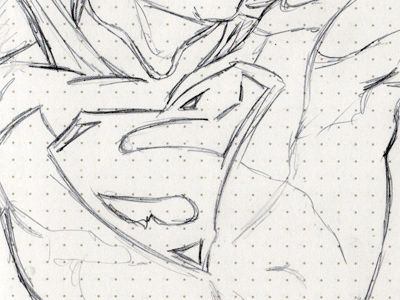 Superman art comic dc drawing pencil sketch sketchbook superman