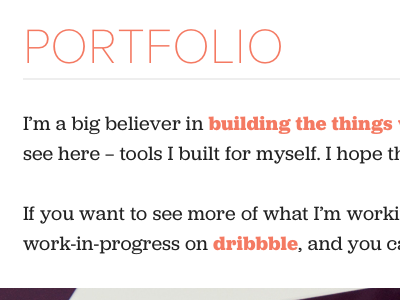 Portfolio blog css css3 portfolio web wordpress