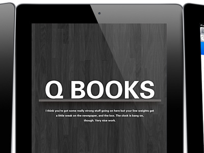 Q BOOKS app ipad