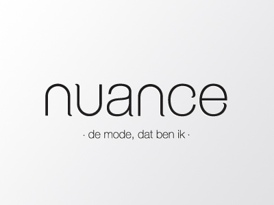 Nuance Dribbble @chilli black fashion logo nuance typography