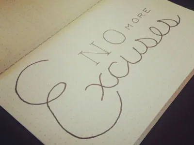 (Semi)Daily Type Sketch 013 by hand excuses hand lettering nada sketch type typography