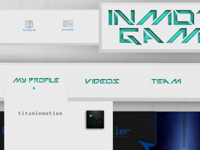 work in progress blue clean gaming header inmotion teal websote white