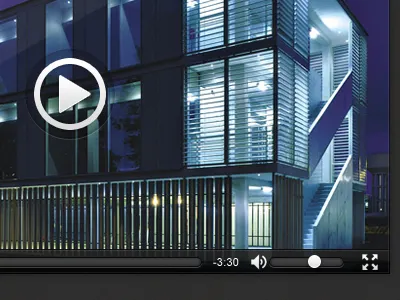 Video Player black dark play button psd video player