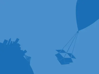 Dropbox Over SF balloon dropbox golden gate rebound san francisco