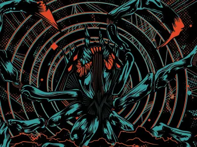 The Prince peter gutierrez prince screen print skin metal skinmetal spider