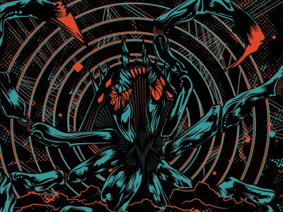 The Prince peter gutierrez prince screen print skin metal skinmetal spider