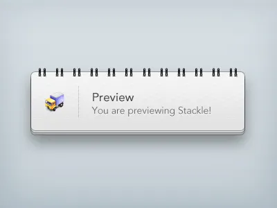 Stackle crisp gradient growl iceberg paper pattern shadow stacks theme transmit visual idiot