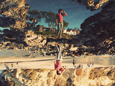 Which Way? photo photograph photography reflection tide pool beach shot