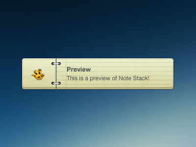 Notestack growl note paper stack theme