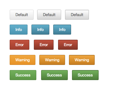 Subtle Buttons active buttons css3 hover pressed subtle ui