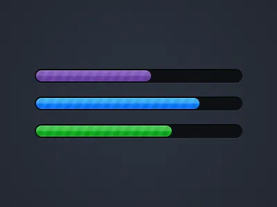 Candy Progress Bars candy colorful glossy loading bar progress bar shiny ui